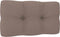 vidaXL Bankkussens pallet 2 st taupe