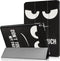 imoshion Tablet Hoes Geschikt voor iPad Air 10.5 (2019) / iPad Pro 10.5 (2017) - imoshion Design Trifold Bookcase - Zwart / Meerkleurig /Don't touch