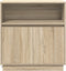 vidaXL - Sideboard - met - LED - in - Sonoma - Eik - 71x34,5x75 - cm - Kunststof