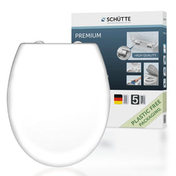 SCHÜTTE 82600 - WC-Bril - Soft Close - Afklikbaar - Duroplast - Wit