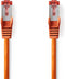 Nedis CAT6 Netwerkkabel - RJ45 Male - RJ45 Male - S/FTP - 2.00 m - Rond - LSZH - Oranje - Polybag