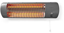 Nedis HTBA10GY - Elektrische Badkamerverwarming - 1200W - Wandmontage