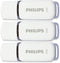 Philips Snow - USB-flashdrive - 32GB - set van 3 stuks