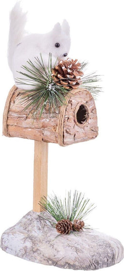Christmas Kerstversiering Multicolour Plastic Polyfoam Eekhoorn 21 X 13 X 35 Cm