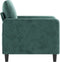 Fauteuil 60 cm fluweel donkergroen