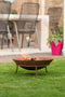 RedFire – Tulsa – Bruin - Staal – Vuurschaal – Fire Pit – Stevig staal - Industrieel – Terrasverwarming – Sfeerhaard – Roest