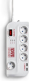 Salicru SPS Safe Master Active - Stopcontactenstrip 5x Schuko + 2x USB - 1,8 m - Wit