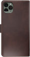 Backcover Hoes Geschikt voor iPhone 12 - Hoesje Bookcase met Anti Skim Bescherming Pasjes - 2 in 1 Cover - Brown - Luxe Telefoonhoesje Wallet Case Pasjeshouder PU Leder
