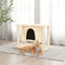 vidaXL - Kattenmeubel - met - sisal - krabpalen - 50 - cm - donkergrijs