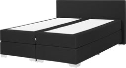 PRESIDENT - Boxspringbed - Zwart - 160 x 200 cm - Polyester