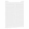 vidaXL - Draaideuren - louvredesign - 2 - paar - 100x80 - cm - wit