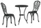 vidaXL - 3-Delige - Tuin - Bistro - Set - in - Zwart - Gietaluminium