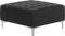 ABERDEEN - Hoekslaapbank hocker - Zwart - Rechts - 347 cm - Kunstleer