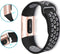 iMoshion Bandje Geschikt voor Fitbit Charge 4 / Charge 3 - iMoshion Siliconen sport bandje - Zwart