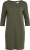 VILA VITINNY NEW DRESS - Damesjurk met ronde hals en 3/4 mouwen - XS