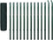 vidaXL - Euro - hek - 25x1,7 - m - staal - groen