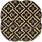 vidaXL - Placemats - 4 - st - rond - 38 - cm - katoen - effen - donkergrijs