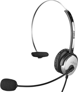 Sandberg MiniJack Mono Headset Saver - On-Ear - Verstelbare microfoonarm - Zilver Zwart
