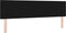 vidaXL - Hoofdbord - Knopgeplooid - Zwart - 180 - cm - Stof