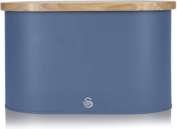 Swan Nordic Broodtrommel – Deksel Te Gebruiken Als Snijplank – Blauw