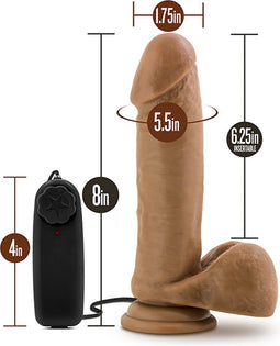 Blush Vibrator Love Toy LOVERBOY SOCCER CHAMP 8INCH MOCHA Bruin
