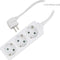 Ewent EW3958 - Stekkerdoos 3x Geaard 3680W - Wit (3 stuks)