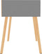 vidaXL - Nachtkastje - 40x40x56 - cm - bewerkt - hout - grijs
