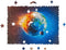 UNIDRAGON Houten Puzzel Voor Volwassenen Woosaic - Planeet Aarde - 250 stukjes - Medium 23x31 cm