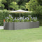 vidaXL - Plantenbak - 367x140x68 - cm - gepoedercoat - staal - grijs