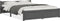 vidaXL - Bedframe - massief - hout - grijs - 140x190 - cm