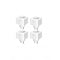 WOOX R6087-4pack set van 4 stuks slimme stekkers, Schuko, EU