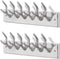 vidaXL - Kapstokken - 2 - st - aluminium - zilverkleurig