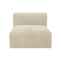 Urban Nature Culture Tao - Modular seater - Hoogwaardige polyester - Almond Milk - 90 * 100 * 74 cm