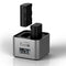 Hähnel ProCube2 - DSLR Lader - Dubbele lader voor 2 Canon accu's - Zilver