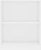 vidaXL - Boekenkast - 60x24x76 - cm - bewerkt - hout - hoogglans - wit