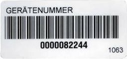 Beha Amprobe 2389952 1063D Sticker Barcodesticker 1036D 1 stuk(s)