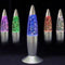 Basic Glitterlamp - 35 cm - Glitters met regenboogeffect - Blauw