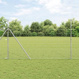 vidaXL - Veldhek - 1,5 - x - 25 - m - Gegalvaniseerd - Staal