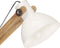 vidaXL Vloerlamp E27 massief mangohout wit