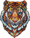 UNIDRAGON Houten Puzzel Voor Volwassenen Dier - Mooie Tijger - 181 stukjes - Medium 25x32 cm