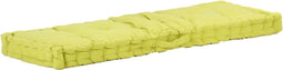 vidaXL - Palletvloerkussen - 120x40x7 - cm - katoen - groen