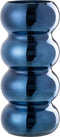 J-Line vaas Rups - glas - blauw - 30 cm hoog