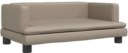 vidaXL - Hondenmand - 80x45x30 - cm - kunstleer - cappuccinokleurig