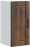 vidaXL - Keukenwandkast - Lucca - bewerkt - hout - gerookt - eikenkleurig