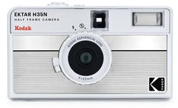 Kodak Ektar H35N - Half Frame Camera - Ingebouwd sterfilter - Zilver