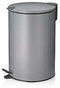 Pedaal Afvalemmer, 12 L, Licht Grijs - Kela | Mats
