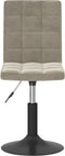 vidaXL - Eetkamerstoelen - draaibaar - 2 - st - fluweel - lichtgrijs