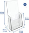 Europel Folderbakje – Flyers – 1/3 A4 – 9,9 x 21 cm – Glasheldere presentatie – Beurzen en kantoren