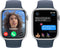 Apple Watch Series 9 - Smartwatch - GPS + Cellular 45mm - Aluminium Zilver (Blauw)