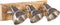 vidaXL Wandlamp industrieel E27 70x23 cm mangohout zilverkleurig